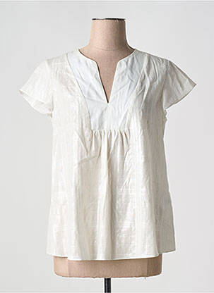 Blouse manches courtes manches courtes blanc DIANA GALLESI femme