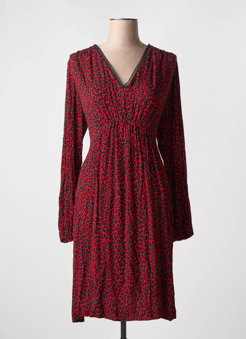 Robe mi-longue rouge INDIES pour femme