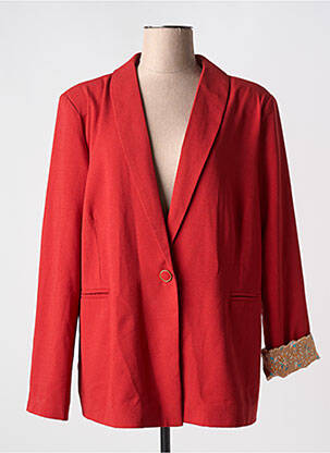 Blazer fausses poches rouge PAKO LITTO femme