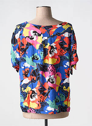 Blouse manches courtes manches courtes bleu LOLA ESPELETA femme