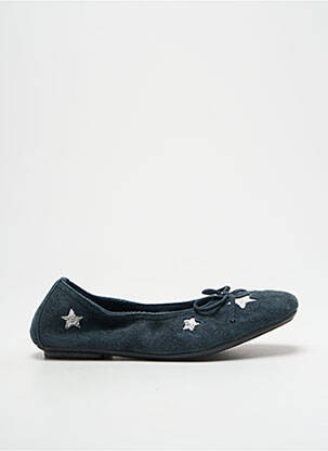 Ballerines bout carré bout carré bleu REQINS fille