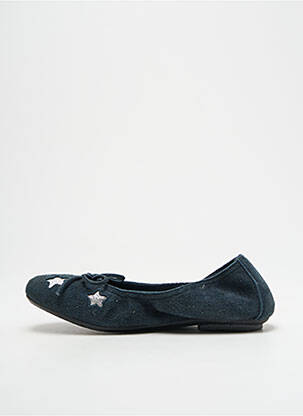 Ballerines bout carré bout carré bleu REQINS fille