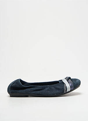 Ballerines strass bout rond bleu REQINS fille