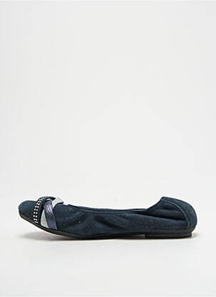 Ballerines strass bout rond bleu REQINS fille