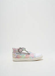 Ballerines impression bout rond blanc LITTLE MARY fille