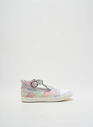 Ballerines impression bout rond blanc LITTLE MARY fille