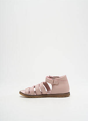 Spartiates matière lisse bout ouvert rose LITTLE MARY fille