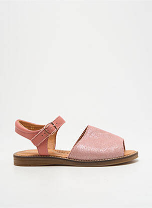 Sandales/nu pieds tissage tissage pailleté bout ouvert rose BABYBOTTE fille