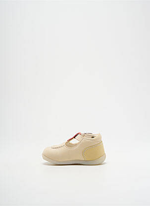 Sandales/nu pieds nubuck bout rond beige KICKERS garçon