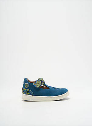 Sandales/nu pieds fermeture scratch bleu ASTER fille