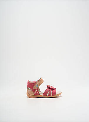 Sandales/Nu pieds rose KICKERS pour fille