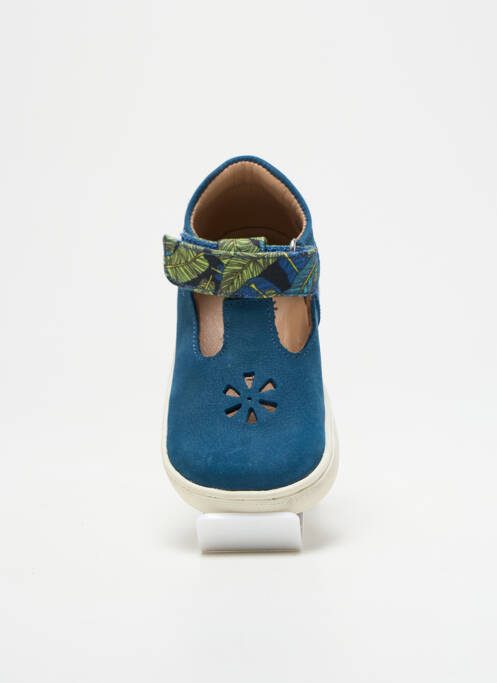 Sandales/nu pieds fermeture scratch bleu ASTER fille