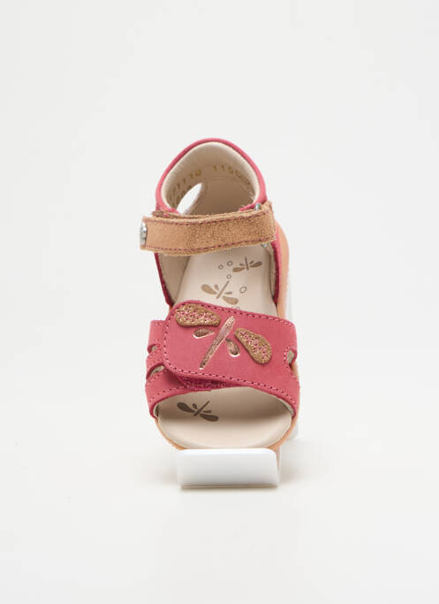 Sandales/Nu pieds rose KICKERS pour fille