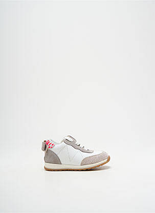 Baskets fermeture lacets bout rond blanc BEBERLIS fille