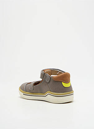 Sandales/nu pieds tissage satiné bout rond gris GBB garçon