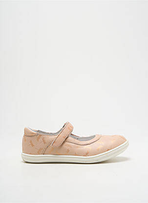 Ballerines matière lisse bout rond rose GBB fille