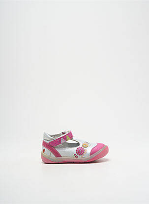 Sandales/nu pieds tissage métallisé bout rond rose GBB fille