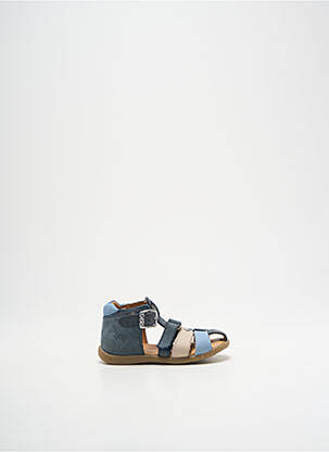 Sandales/nu pieds nubuck bout rond bleu GBB garçon