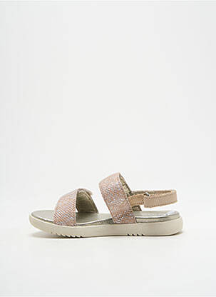 Sandales/nu pieds tissage satiné beige NOËL fille