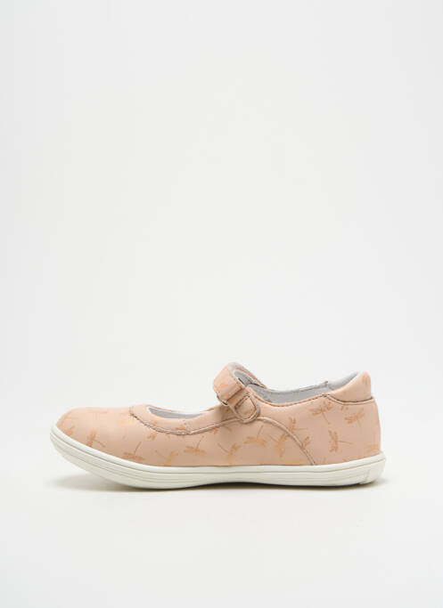 Ballerines matière lisse bout rond rose GBB fille