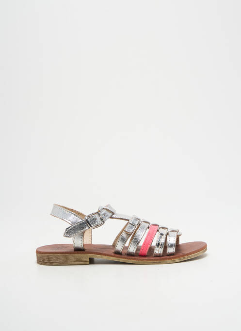 Sandales/Nu pieds argent GBB pour fille