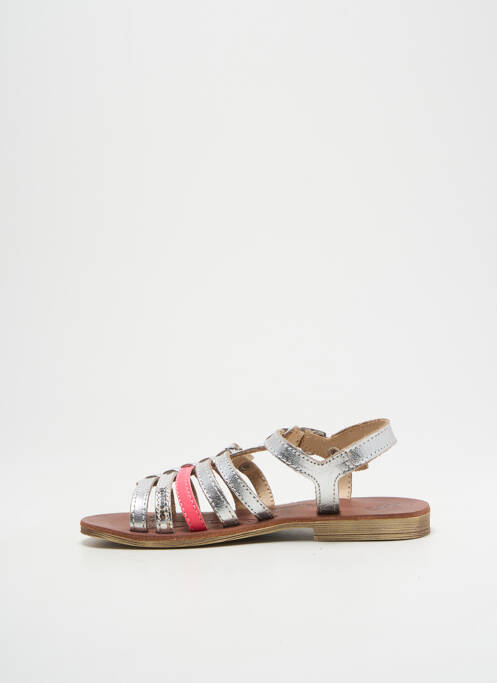Sandales/Nu pieds argent GBB pour fille