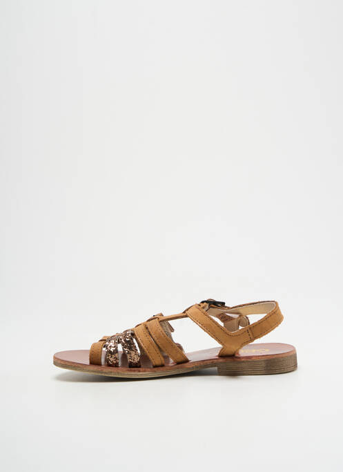 Sandales/Nu pieds marron GBB pour fille