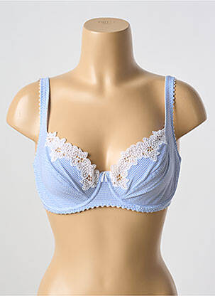 Soutien-gorge effet matière satinée haut soutien-gorge emboitant bleu MARIE JO femme