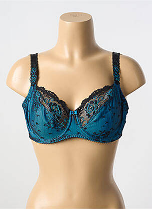 Soutien-gorge effet matière satinée haut soutien-gorge emboitant bleu FANTASIE femme