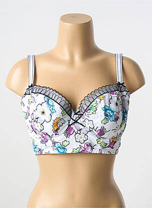 Soutien-gorge effet matière satinée haut soutien-gorge moulé blanc FREYA femme