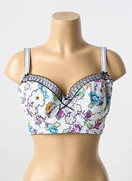 Soutien-gorge effet matière satinée haut soutien-gorge moulé blanc FREYA femme