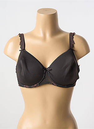 Soutien-gorge broderie haut soutien-gorge moulé marron PRIMA DONNA femme