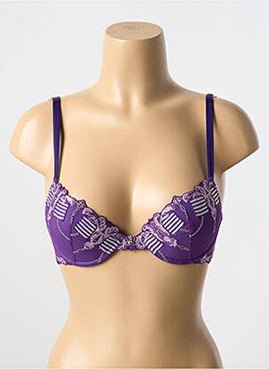Soutien-gorge haut soutien-gorge push-up haut soutien-gorge push-up violet LISE CHARMEL femme