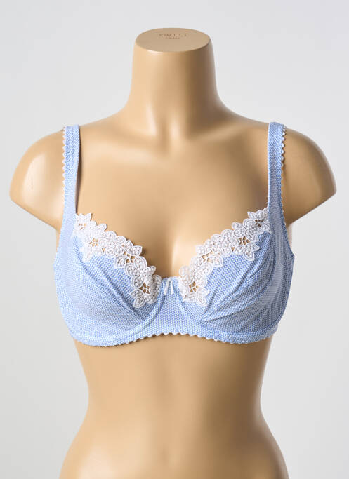 Soutien-gorge effet matière satinée haut soutien-gorge emboitant bleu MARIE JO femme