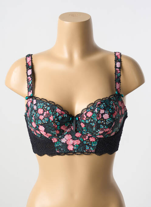 Top/caraco tissage jersey noir FREYA femme