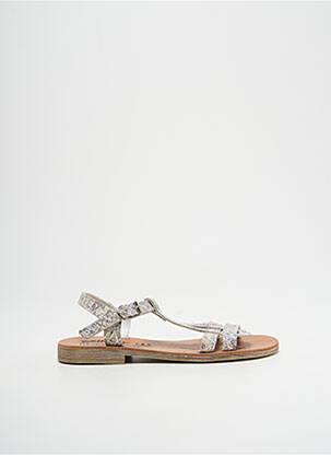 Sandales/nu pieds impression chiquet argent BELLAMY fille