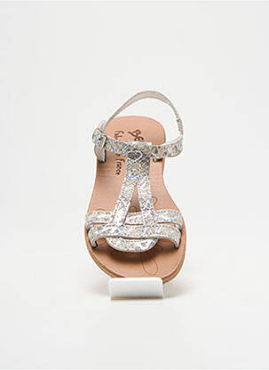 Sandales/nu pieds impression chiquet argent BELLAMY fille