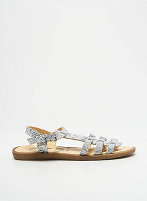 Sandales/nu pieds impression bout ouvert argent BELLAMY fille