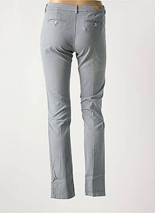 Pantalon chino tissage popeline taille normale gris DENIM STUDIO femme