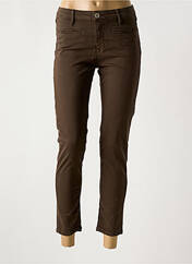 Pantalon 7/8 marron DENIM STUDIO pour femme seconde vue
