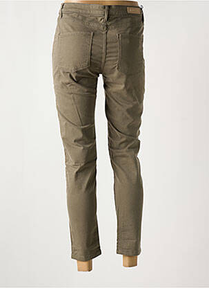 Pantalon 7/8 stretch taille normale vert DENIM STUDIO femme