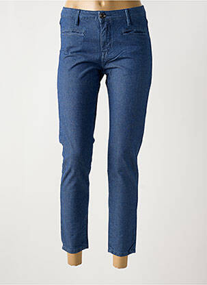 Pantalon 7/8 stretch taille normale bleu DENIM STUDIO femme