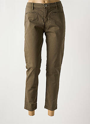 Pantalon 7/8 stretch taille normale vert DENIM STUDIO femme