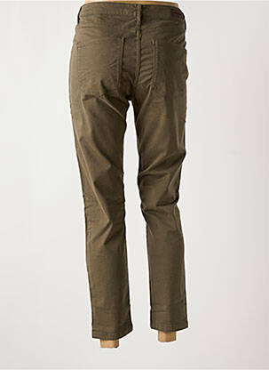 Pantalon 7/8 stretch taille normale vert DENIM STUDIO femme