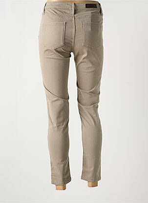 Pantalon 7/8 stretch taille normale beige DENIM STUDIO femme