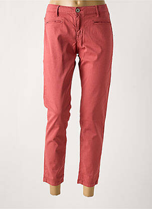 Pantalon 7/8 stretch taille normale rouge DENIM STUDIO femme
