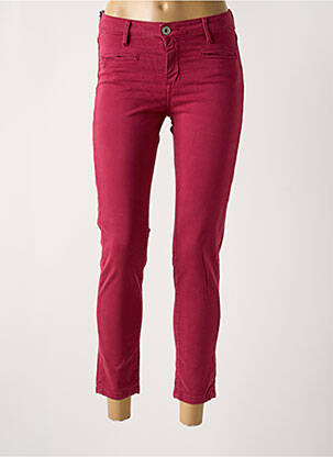 Pantalon 7/8 stretch taille normale violet DENIM STUDIO femme