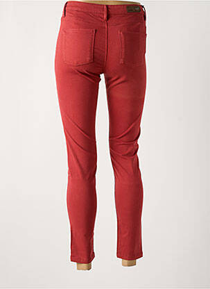 Pantalon 7/8 stretch taille normale rouge DENIM STUDIO femme