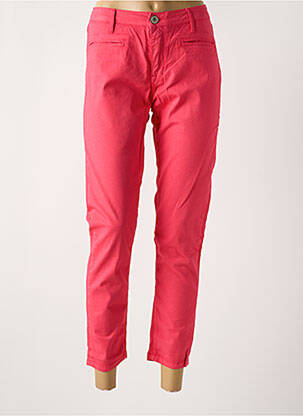 Pantalon 7/8 stretch taille normale rose DENIM STUDIO femme