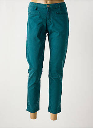 Pantalon 7/8 stretch taille normale vert DENIM STUDIO femme